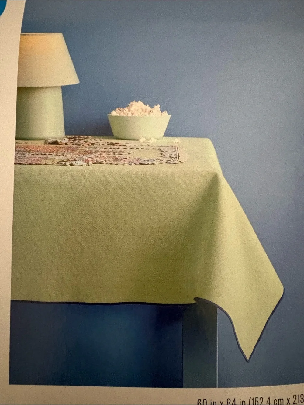 Room Essentials Mint Green Rectangular Tablecloth